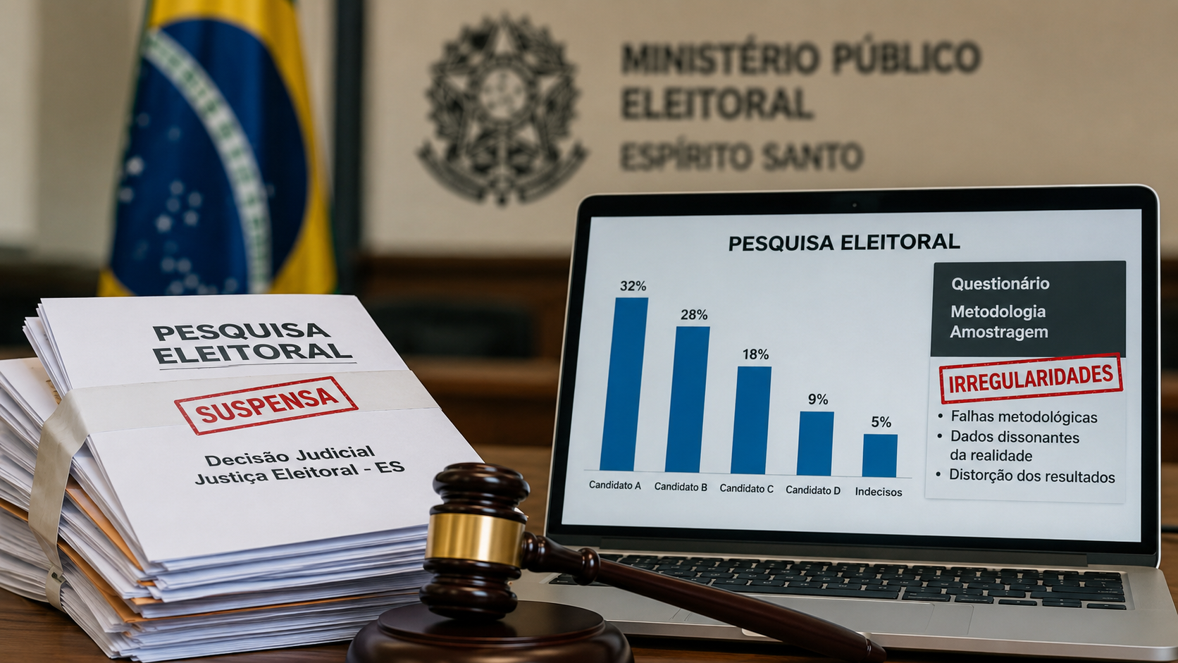 Justiça Eleitoral e Ministério Público questionam pesquisa que envolveu nome de Pazolini